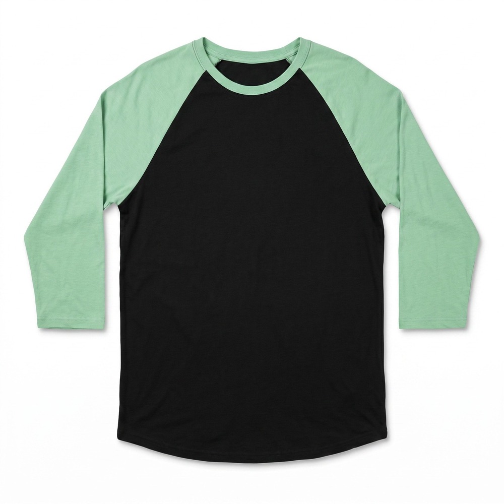 LuLaRoe 3XL Womens Black Green Raglan Baseball Tee Shirt Casual Athleisure